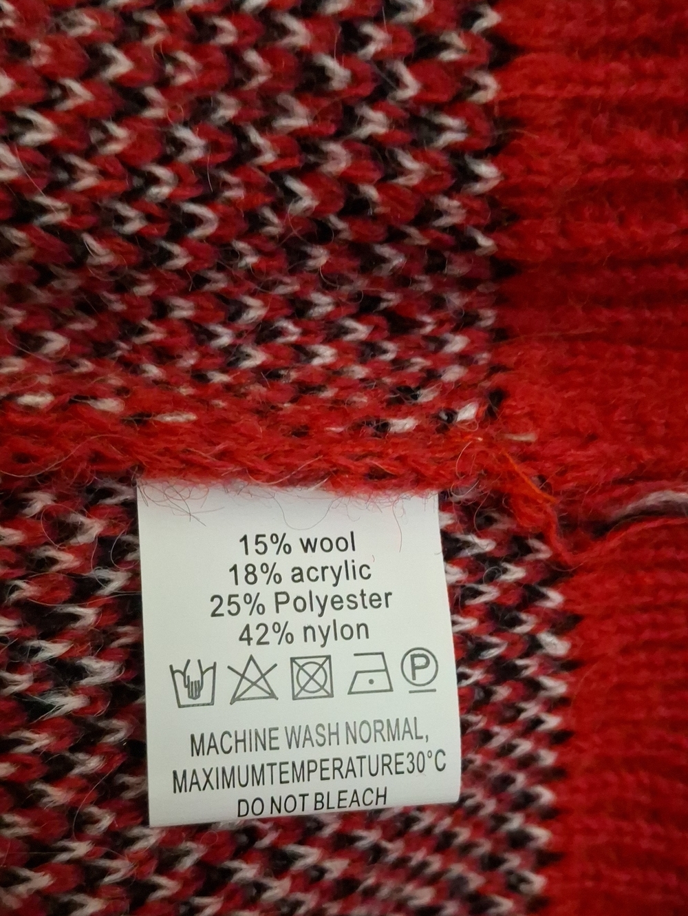 Oxknit Red Cat Graphic Sweater with Daisy Sleeves_1 - Picture 7 of 7